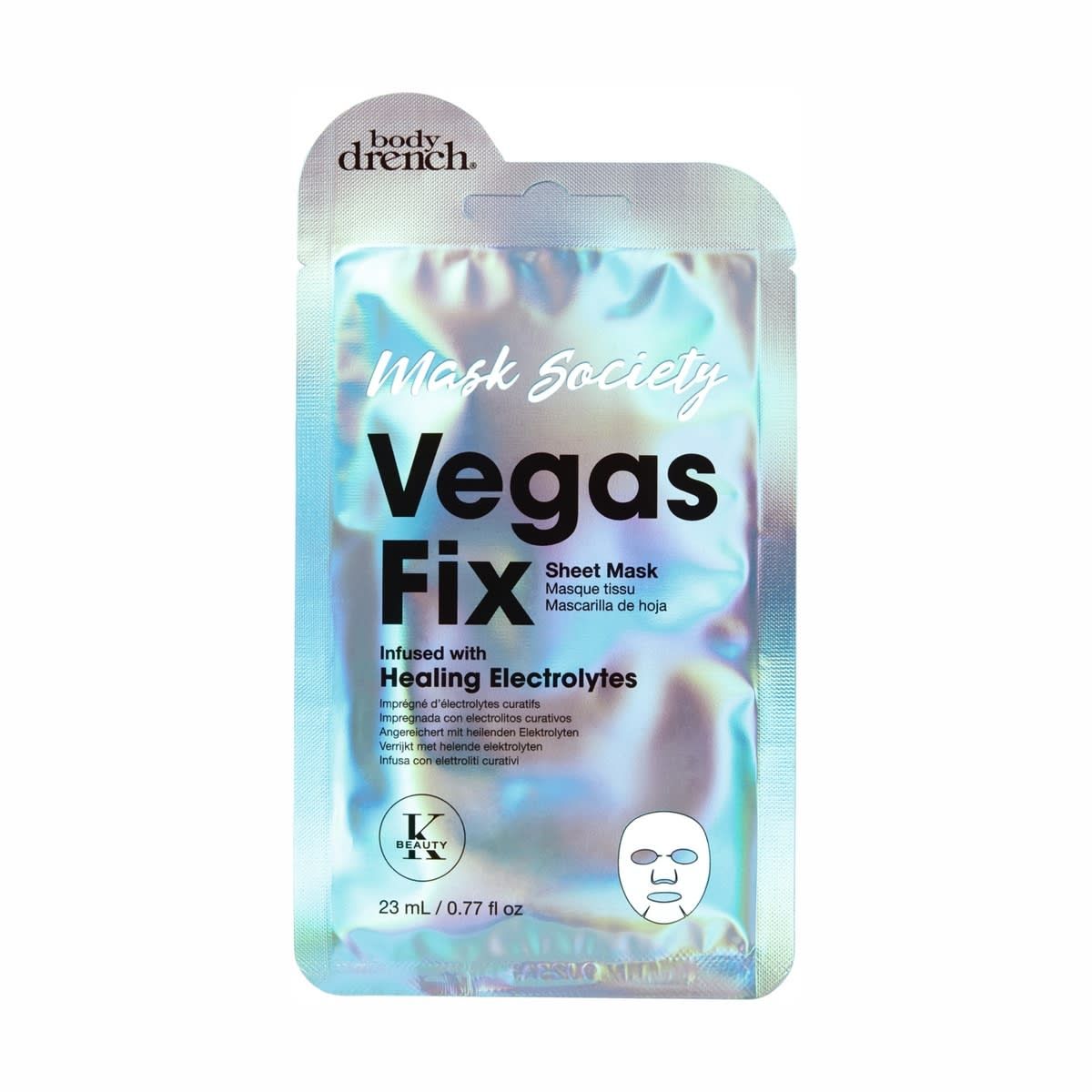 Body Drench Mask Society Vegas Fix Sheet Mask 23ml - Healing Electrolytes