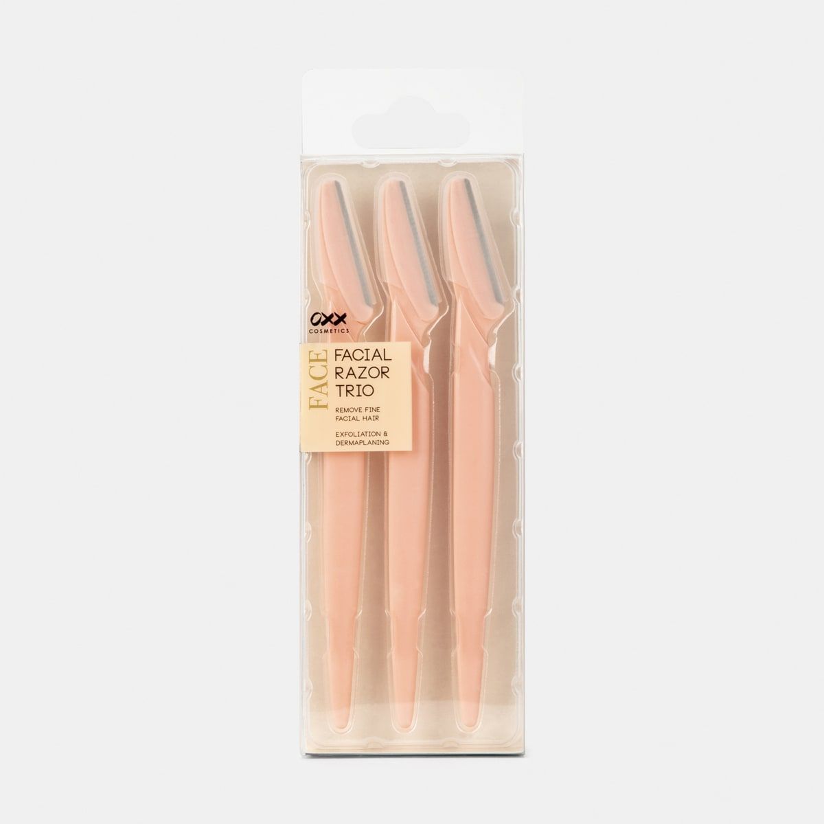 3 Pack OXX Cosmetics Facial Razors
