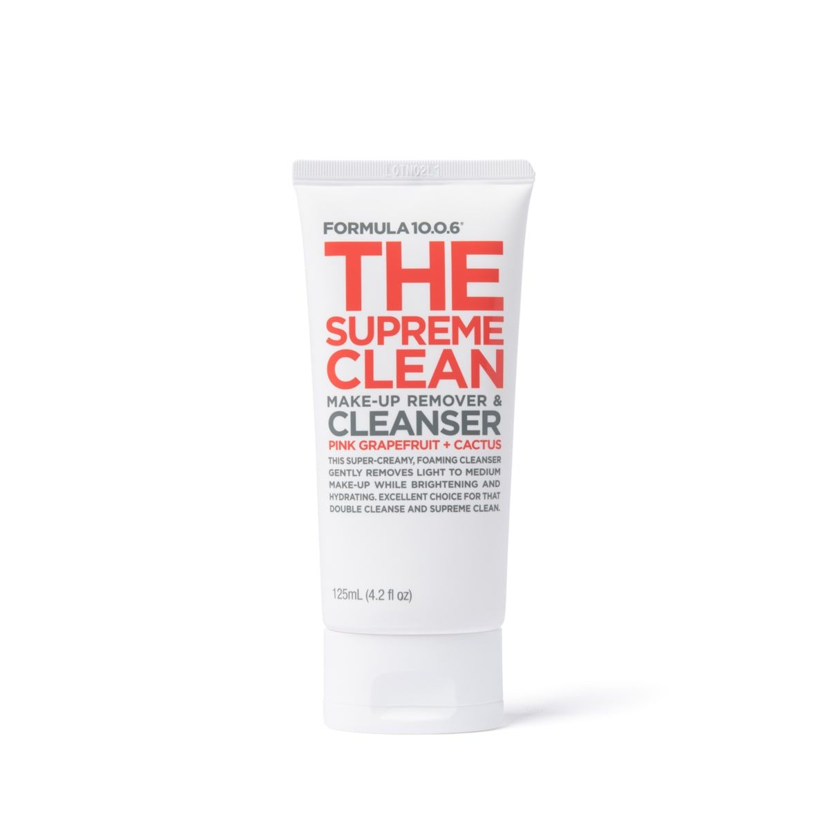 Formula 10.0.6 The Supreme Clean Make-Up Remover and Cleanser 125ml - Pink Grapefruit and Cactus
