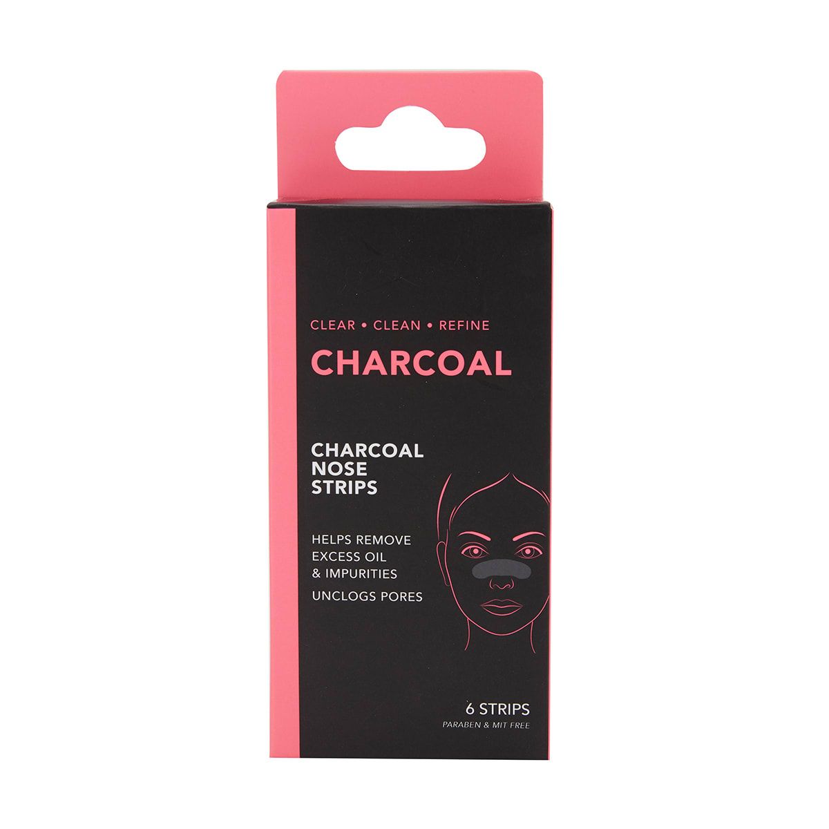 6 Pack Nose Strips - Charcoal