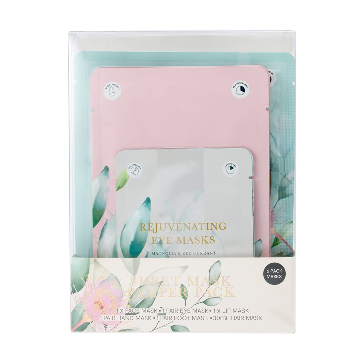 6 Pack Sheet Mask Pamper Pack