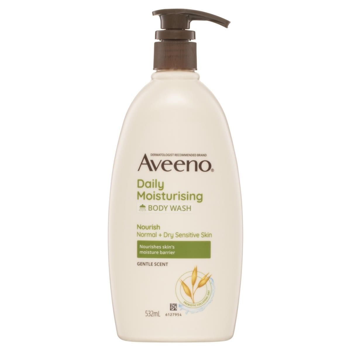 Aveeno Active Naturals Daily Moisturising Body Wash 532ml - Soothing Oatmeal