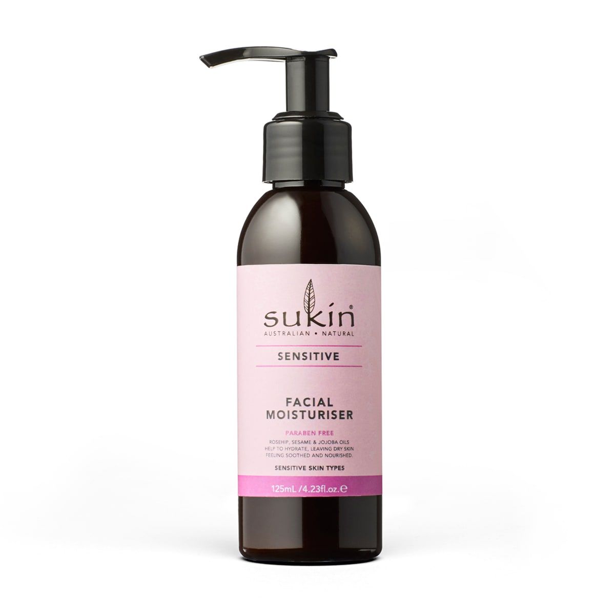 Sukin Sensitive Facial Moisturiser Pump - 125ml