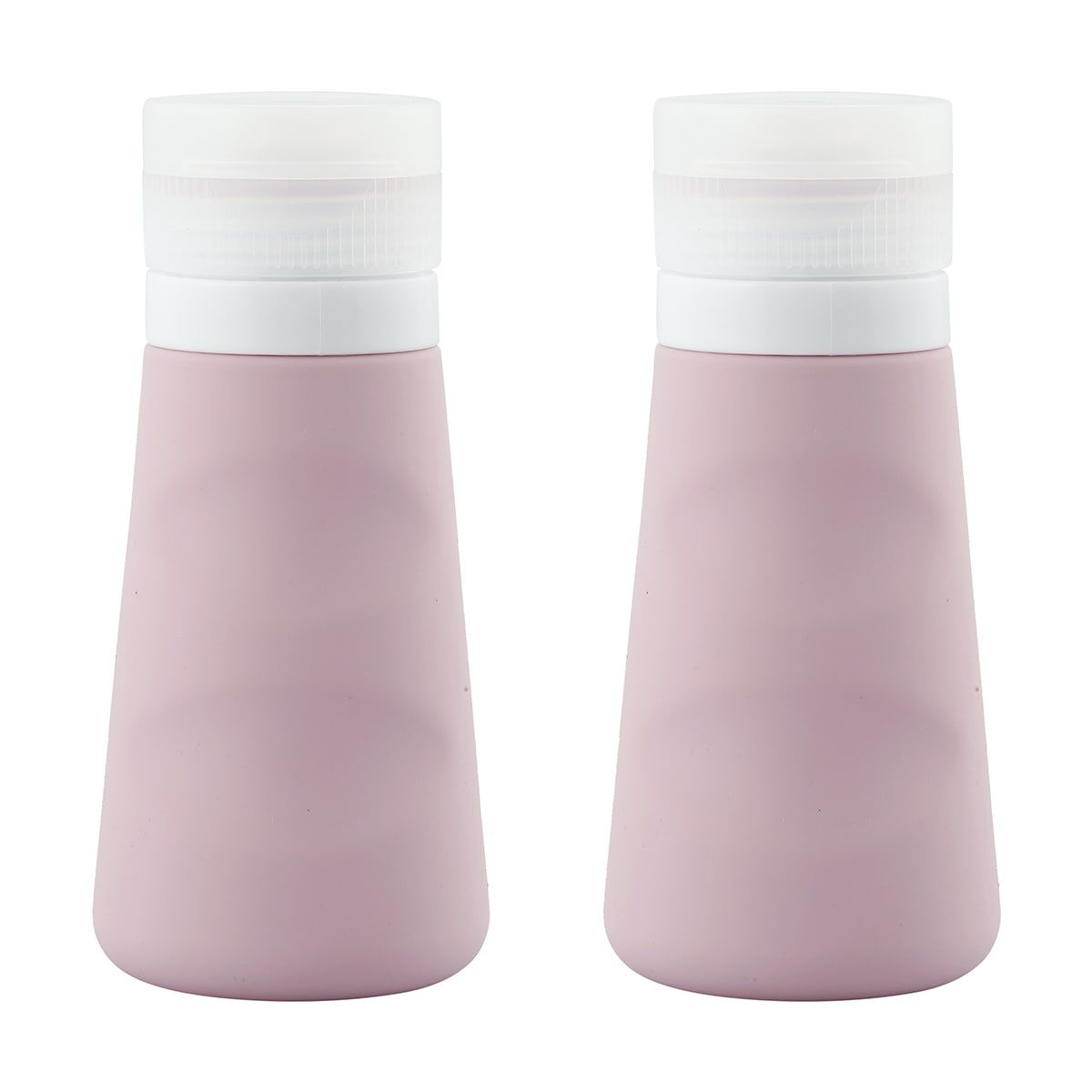 2 Pack Travel Bottles - Pink
