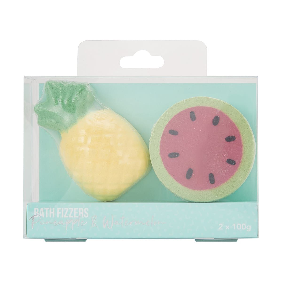 2 Pack Pineapple and Watermelon Bath Fizzers