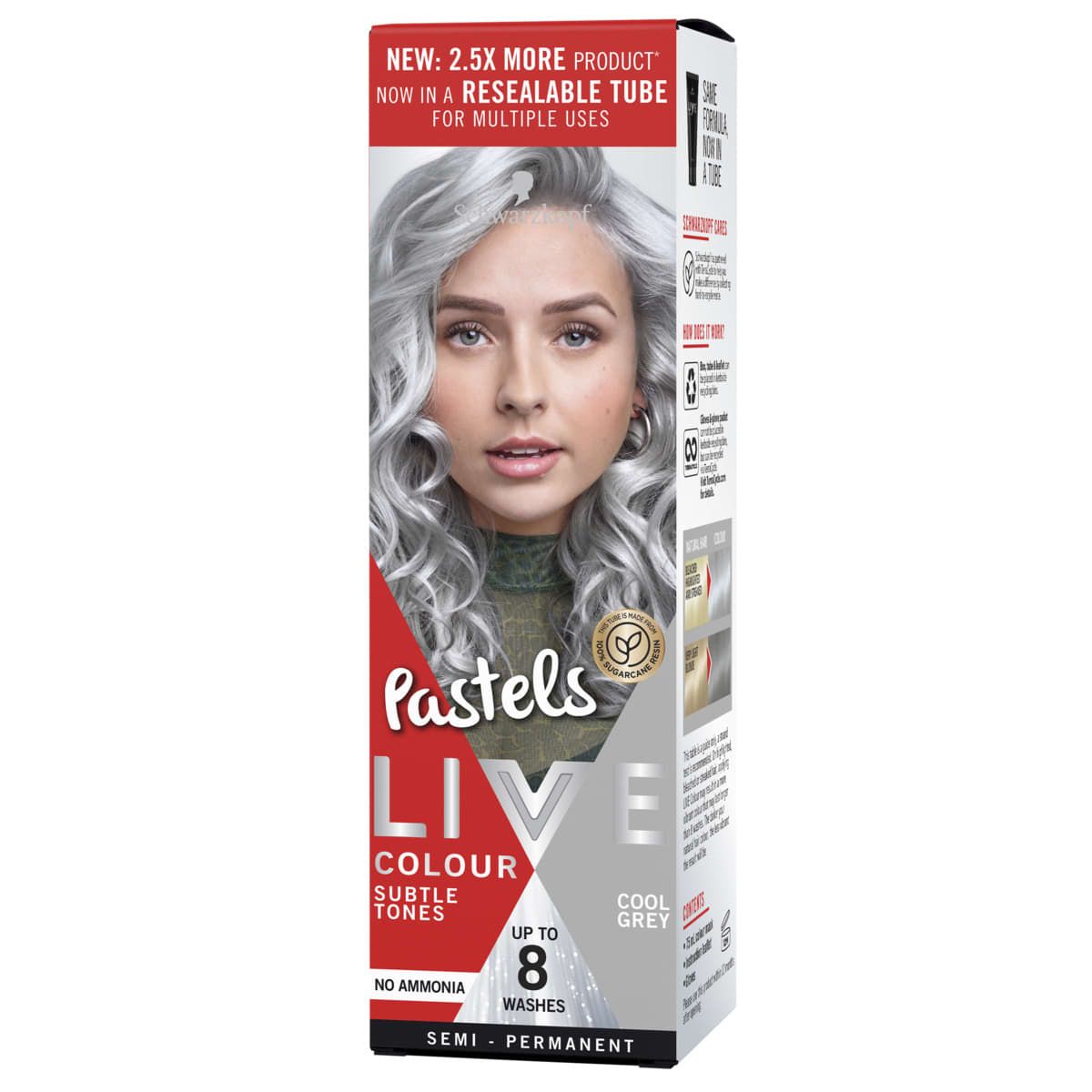 Schwarzkopf Live Colour Pastels 75ml - Cool Grey
