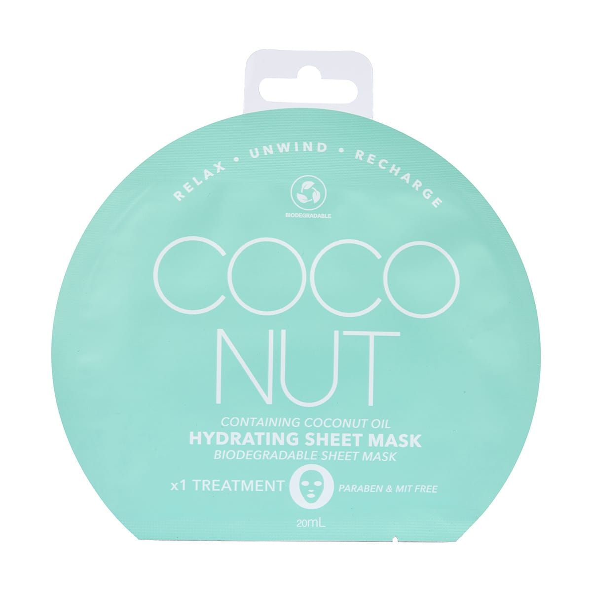 Hydrating Sheet Mask - Coconut  Oil