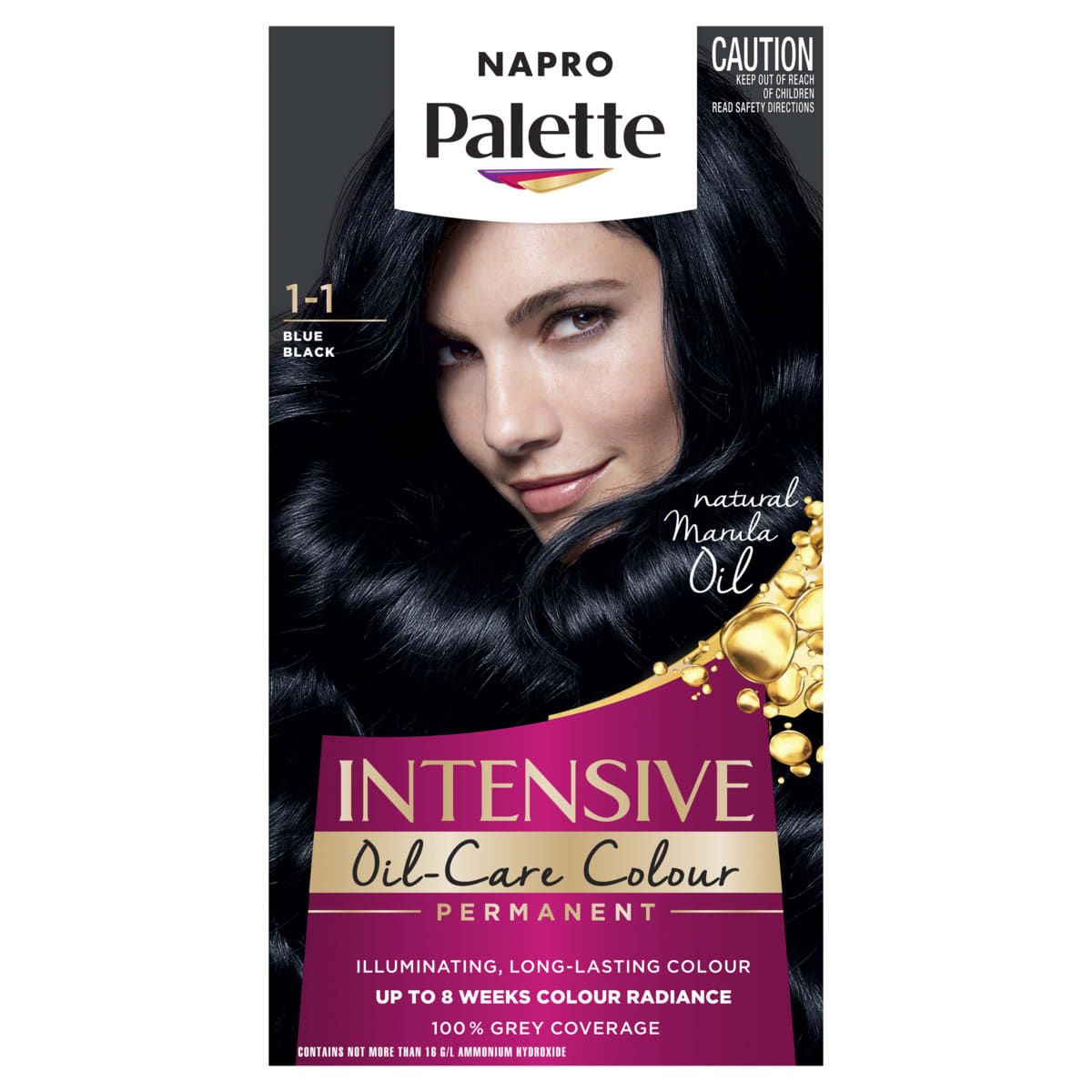 Napro 1-1 Blue Black Palette Intensive Creme Colour