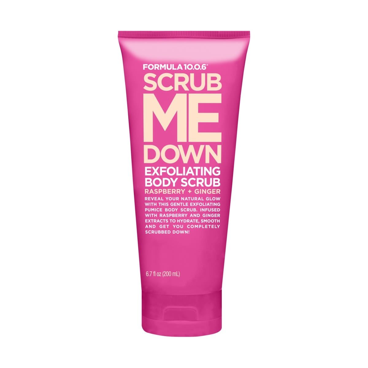 Formula 10.0.6 Scrub Me Down Exfoliating Body Scrub 200ml - Raspberry & Ginger