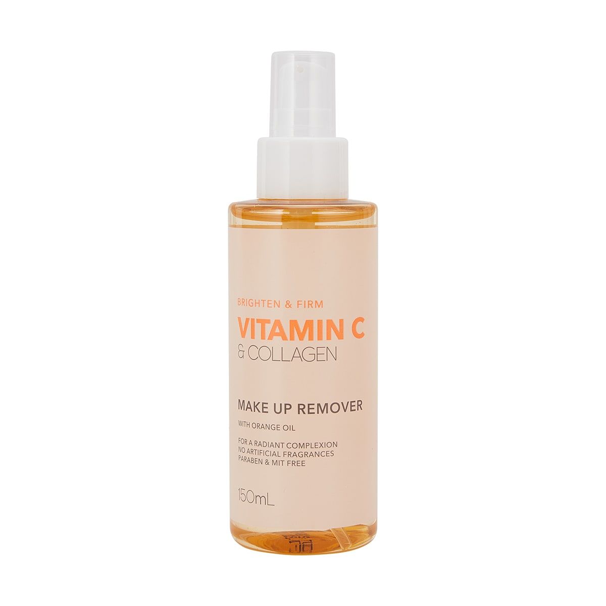 Brighten and Firm Make Up Remover 150ml - Orange Oil, Vitamin C and Collagen