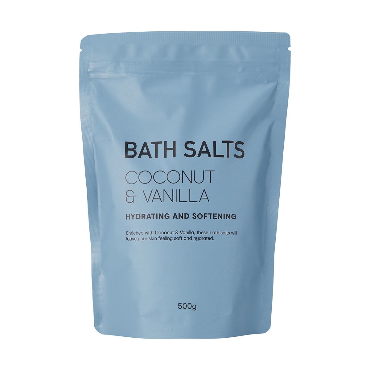Hydrating & Softening Bath Salts 500g  - Coconut & Vanilla