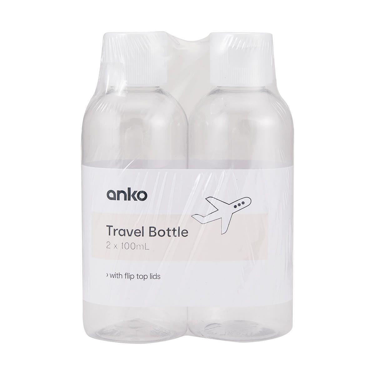 2 Pack Flip Travel Bottles