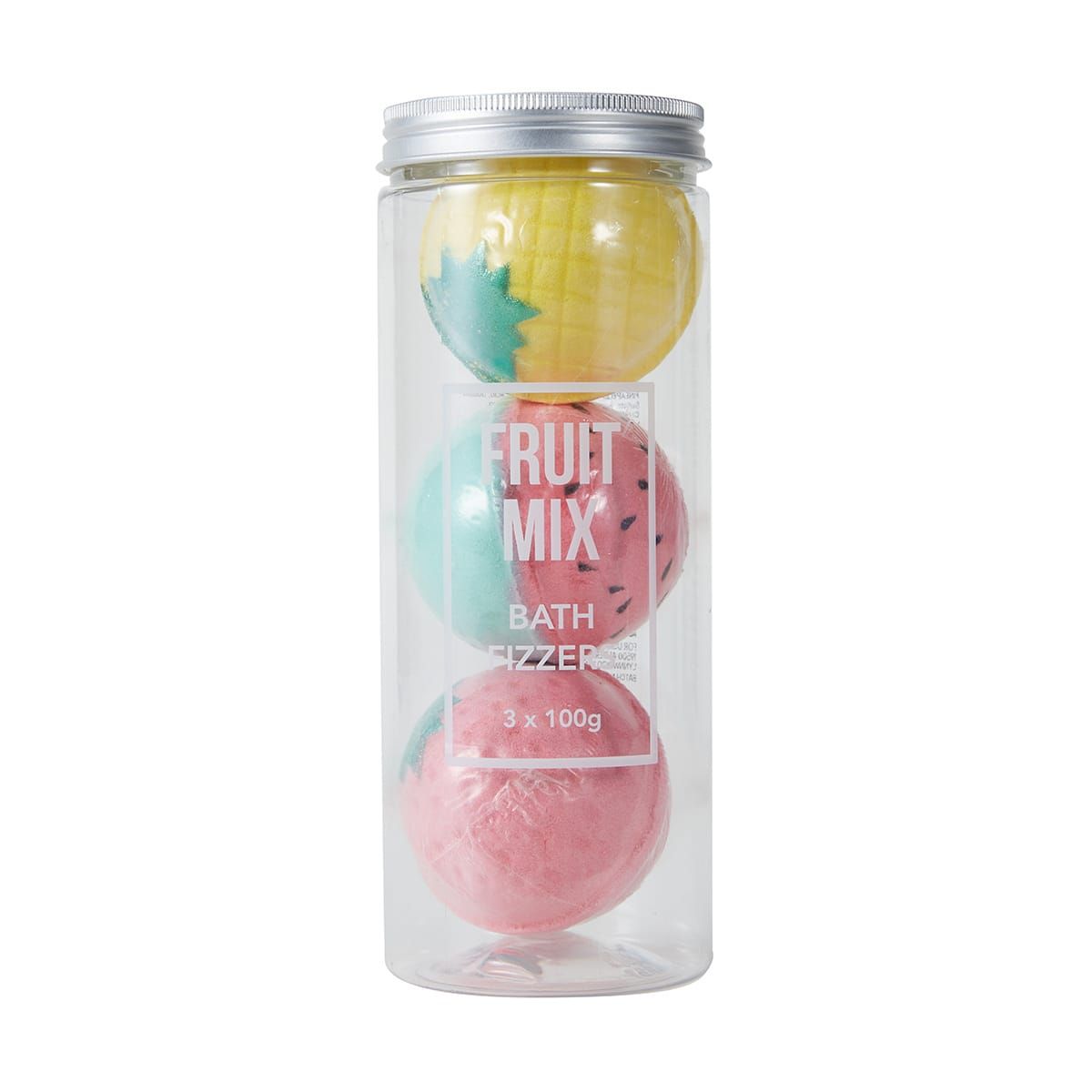 3 Pack Fruit Mix Bath Fizzers 100g