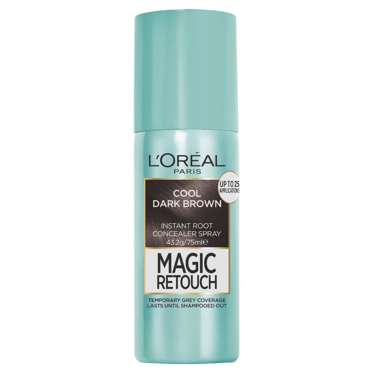 L'Oreal Paris Magic Retouch Instant Root Concealer Spray 75ml - Cool Dark Brown
