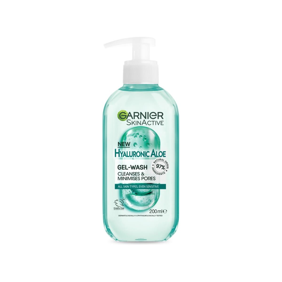 Garnier SkinActive Gel Cleanser 200ml - Hyaluronic Aloe