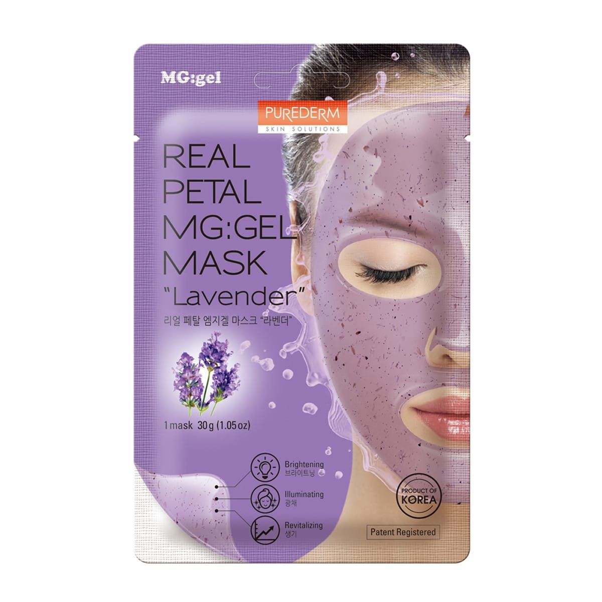 Purederm Real Petal MG:Gel Mask 30g - Lavender