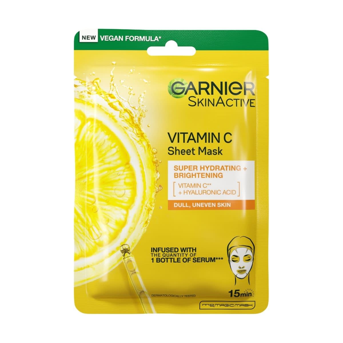Garnier SkinActive Sheet Mask - Vitamin C and Hyaluronic Acid