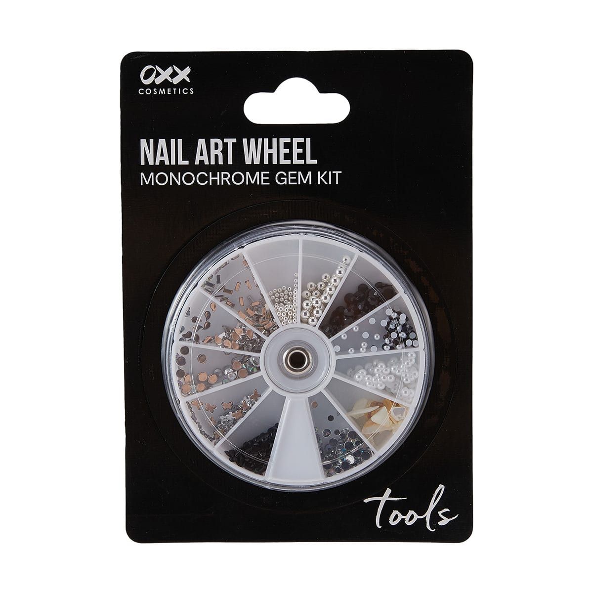 OXX Cosmetics Nail Art Wheel Monochrome Gem Kit