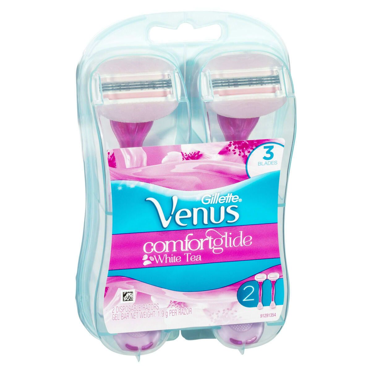 2 Pack Gillette Venus 2 in 1 Razor Plus Shave Gel Bars