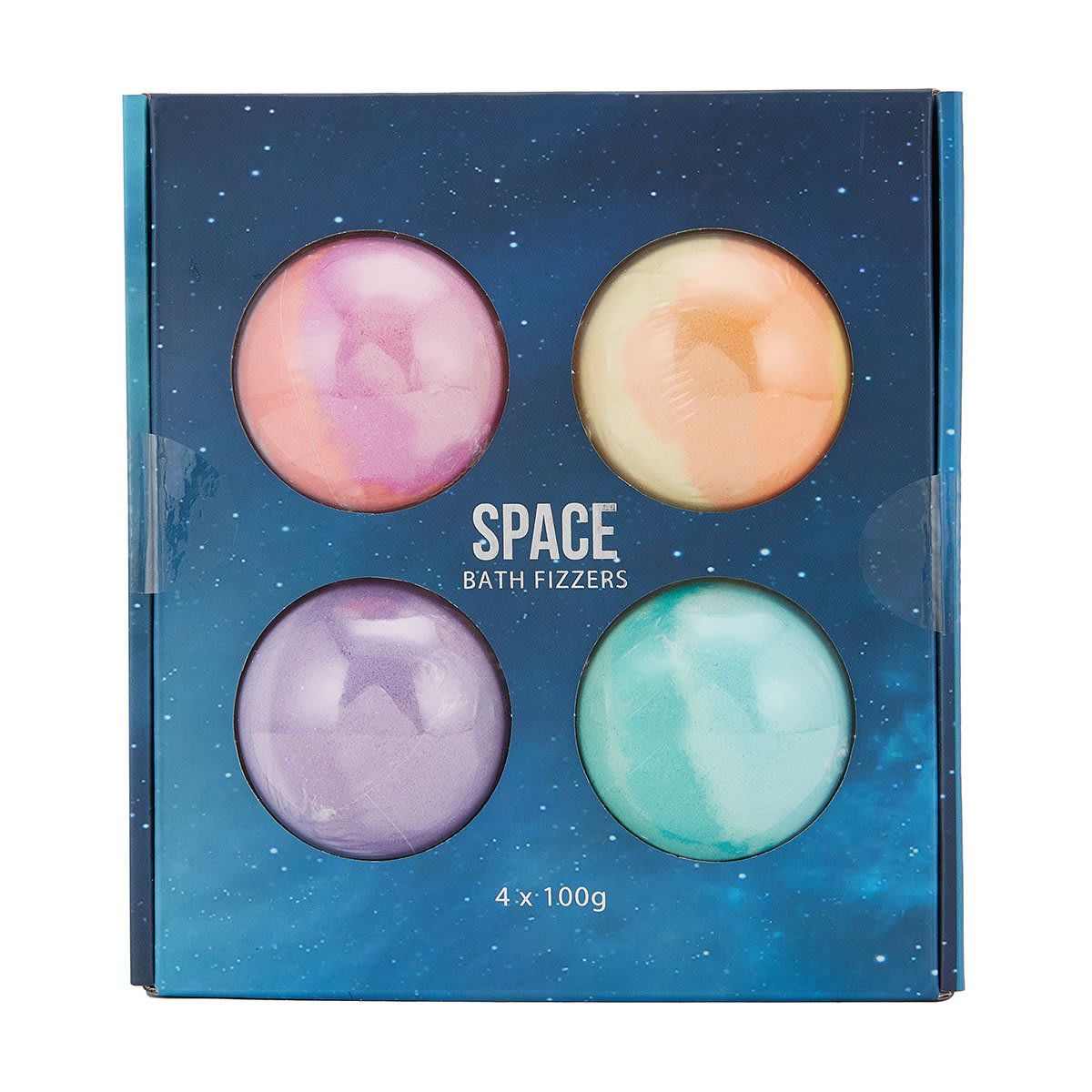 4 Pack Space Bath Fizzers