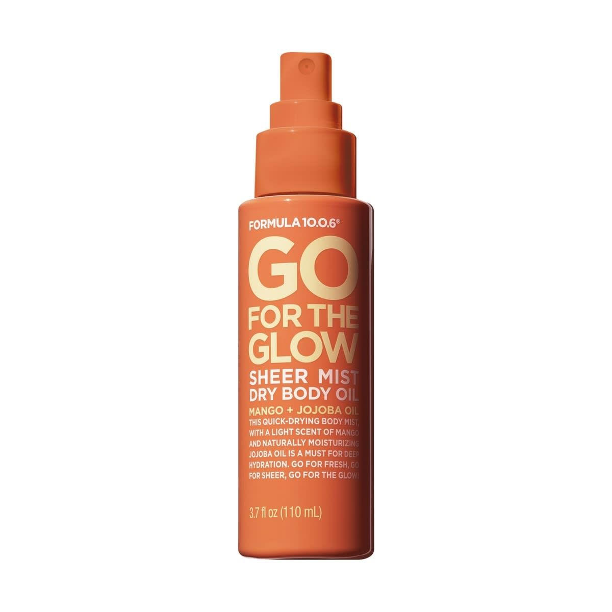 Formula 10.0.6 Go For The Glow Sheer Mist Dry Body Oil 110ml - Mango and Jojoba Oil