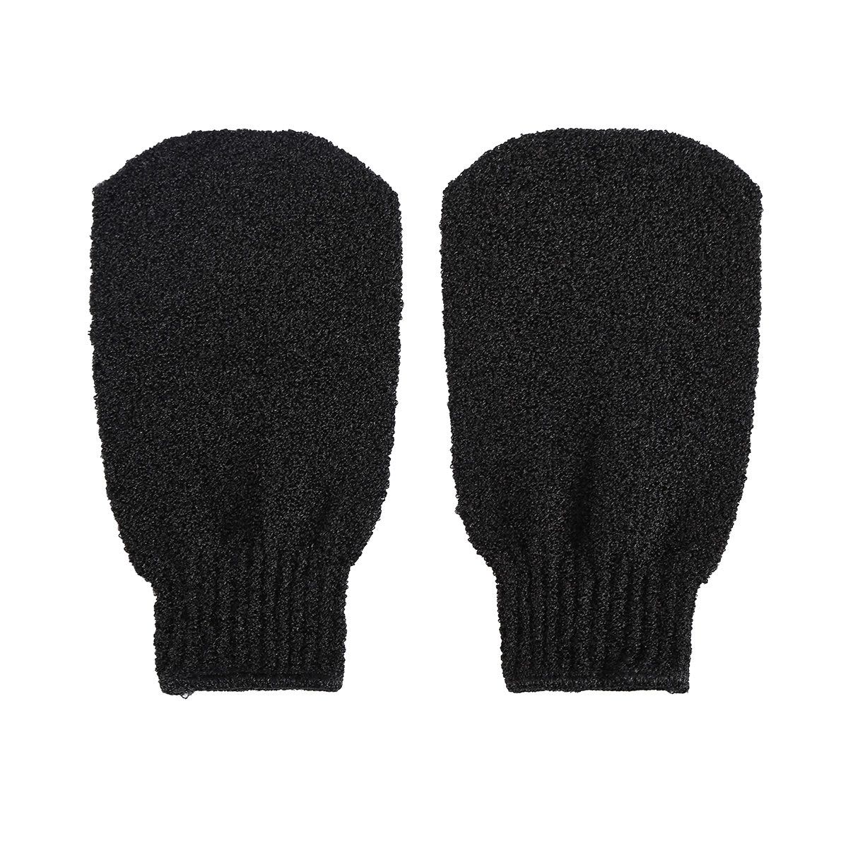 2 Pack Exfoliating Mitts - Black