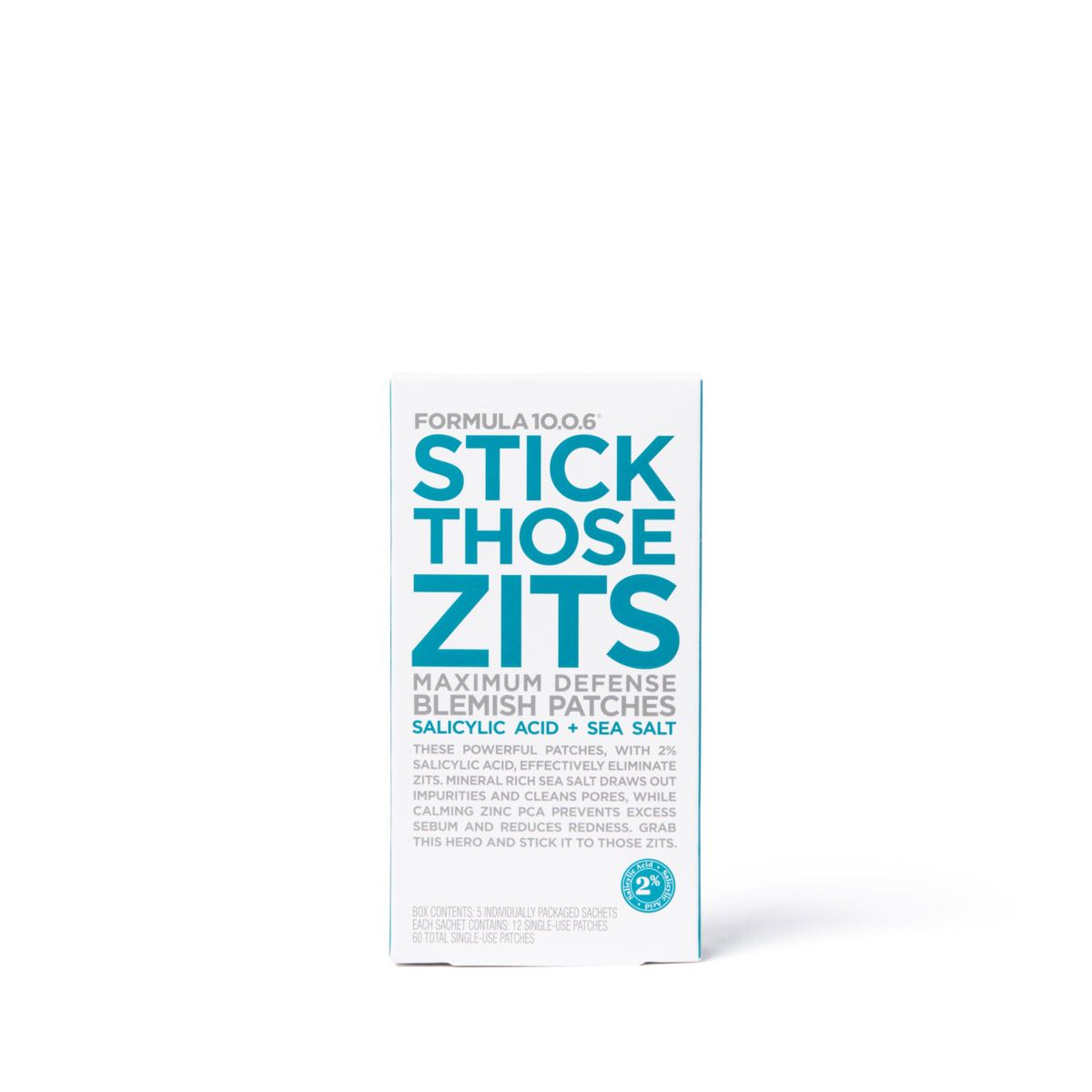 Formula 10.0.6 Stick Those Zits Maximum Defense Blemish Patches - Salicylic Acid and Sea Salt