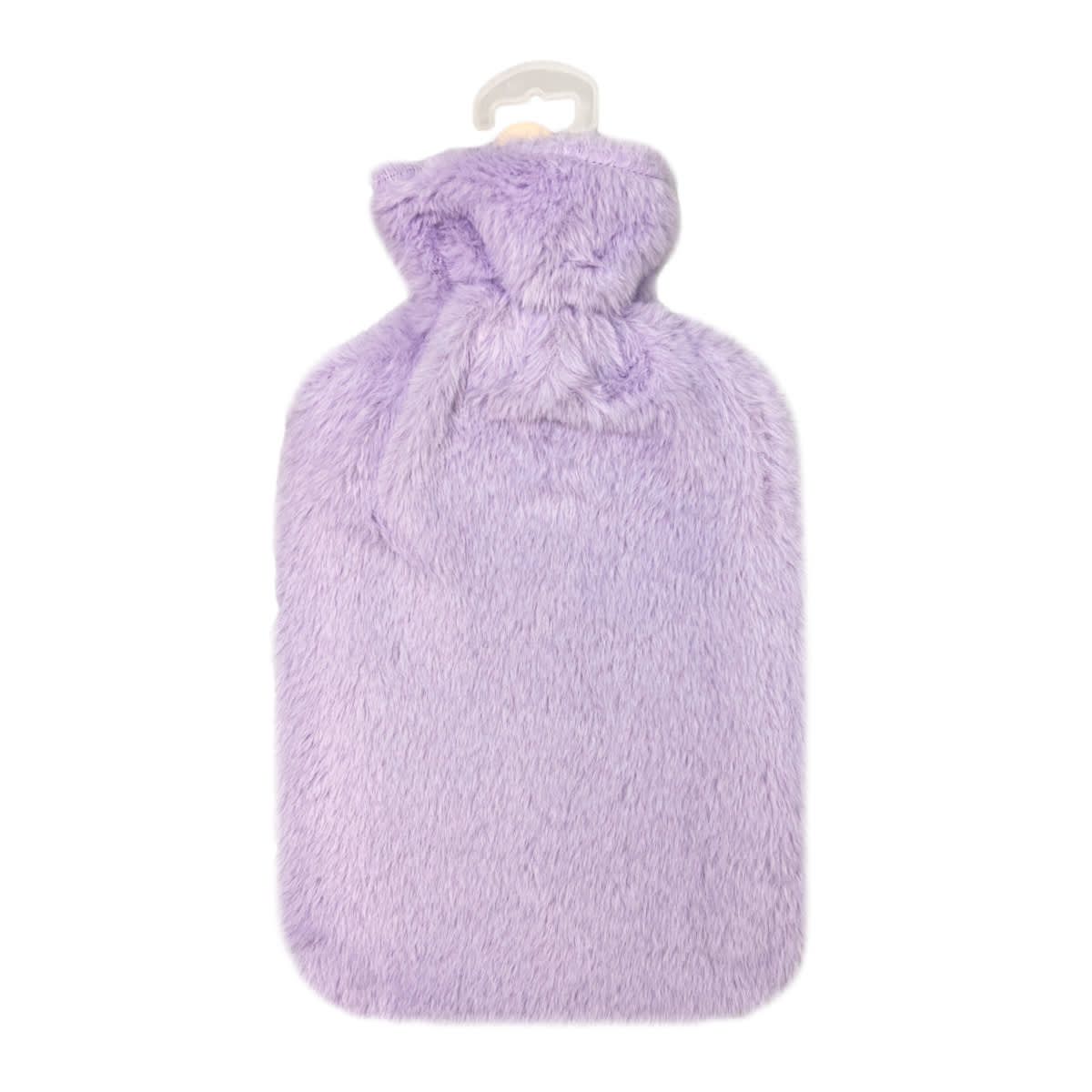 2L Hot Water Bottle - Fur, Lilac