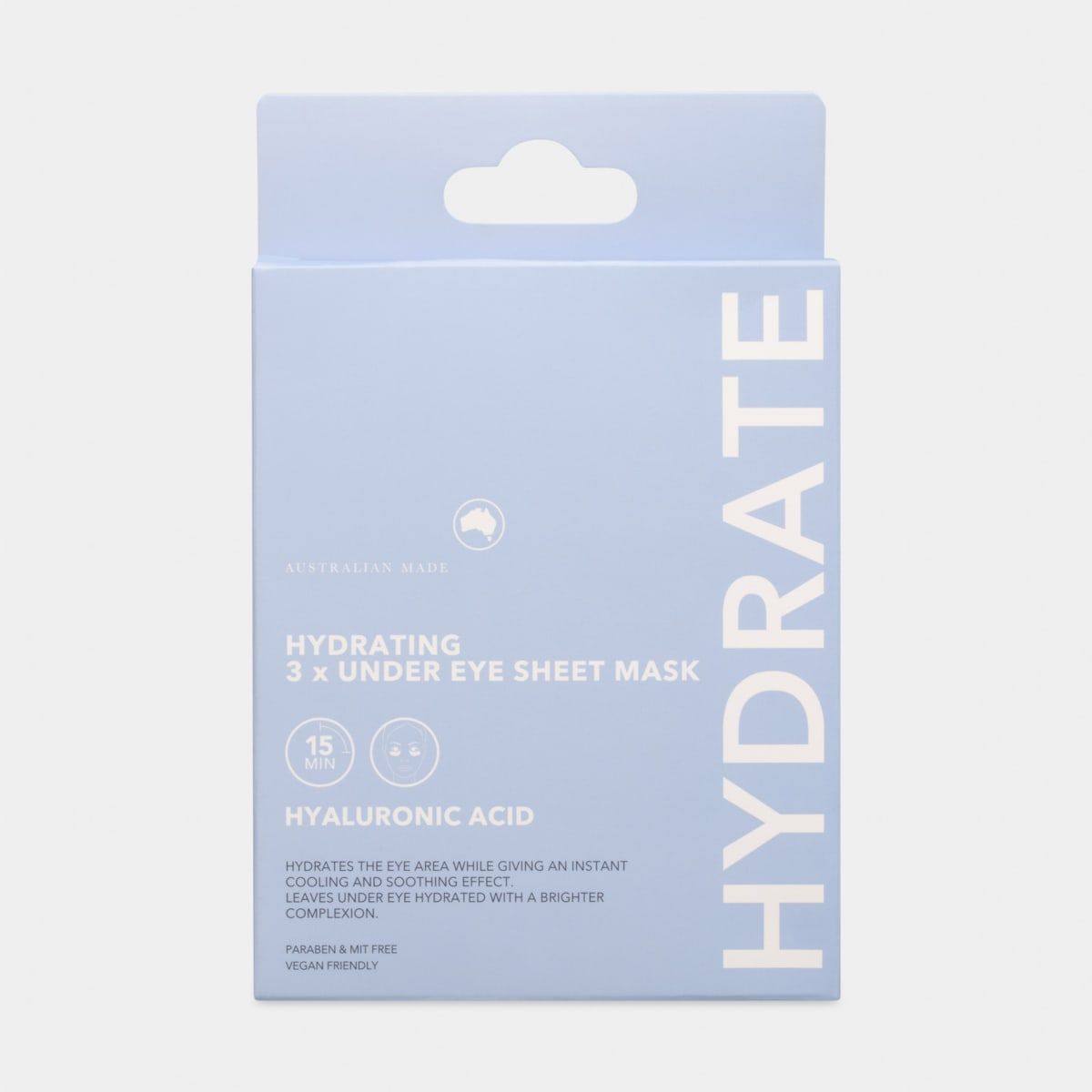3 Pack Hydrating Under Eye Mask -  Hyaluronic Acid