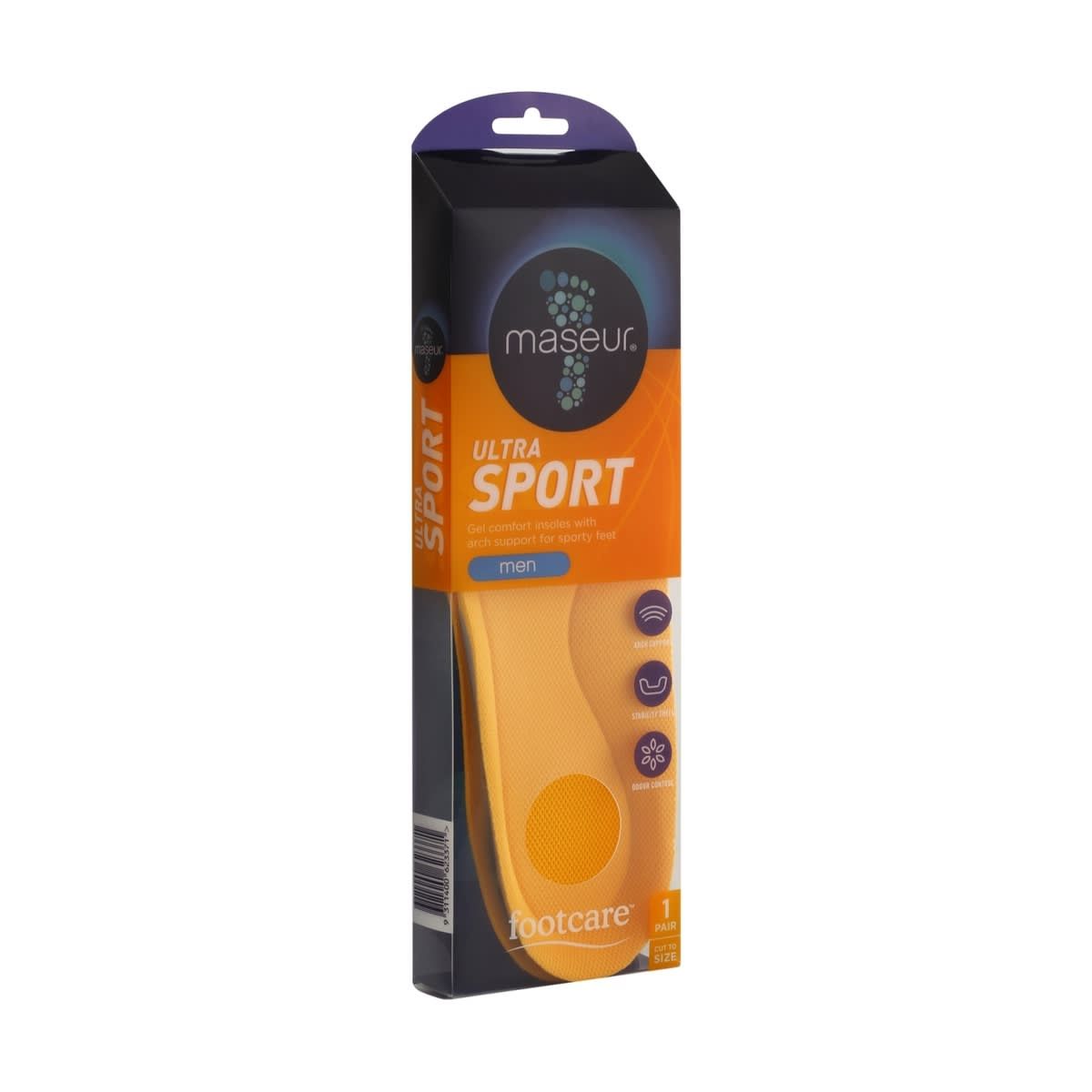 Footcare Ultra Sport Insoles - Yellow