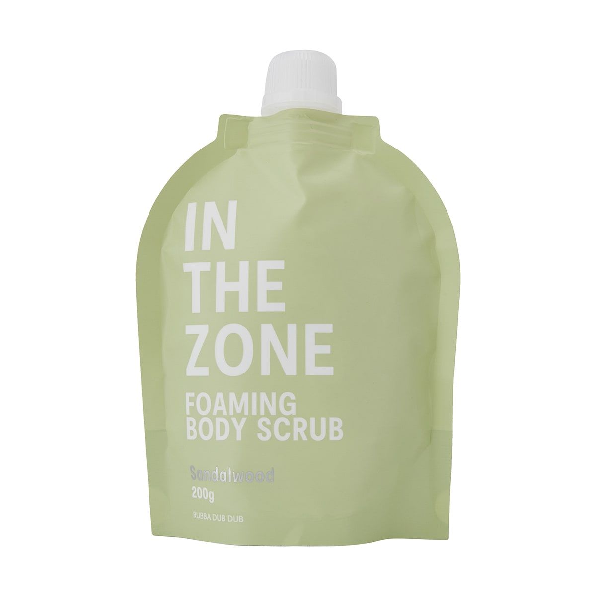 In The Zone Foaming Body Scrub 200g - Sandalwood Scent