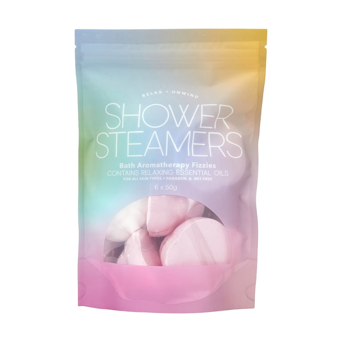 6 Pack Bath Aromatherapy Fizzies and Sweet Dreams Steamers - Relaxing Essential Oils