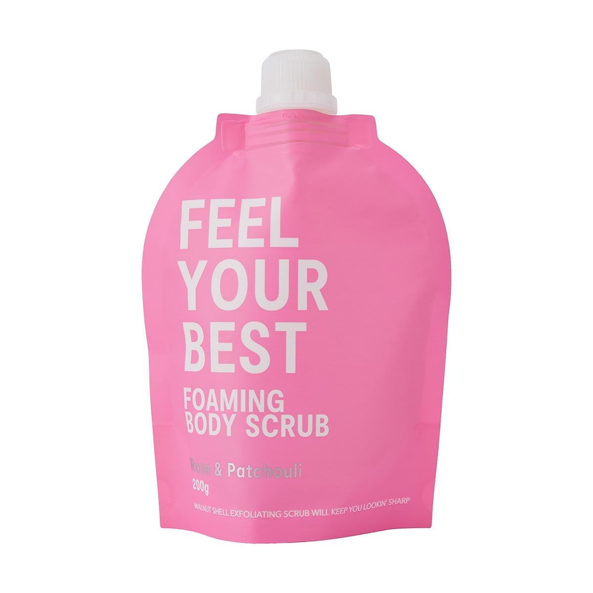 Feel Your Best Foaming Body Scrub 200g - Rose & Patchouli Scents