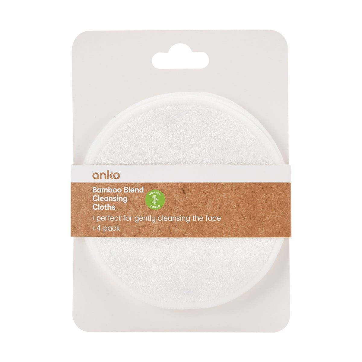 4 Pack Bamboo Blend Cleansing Cloths