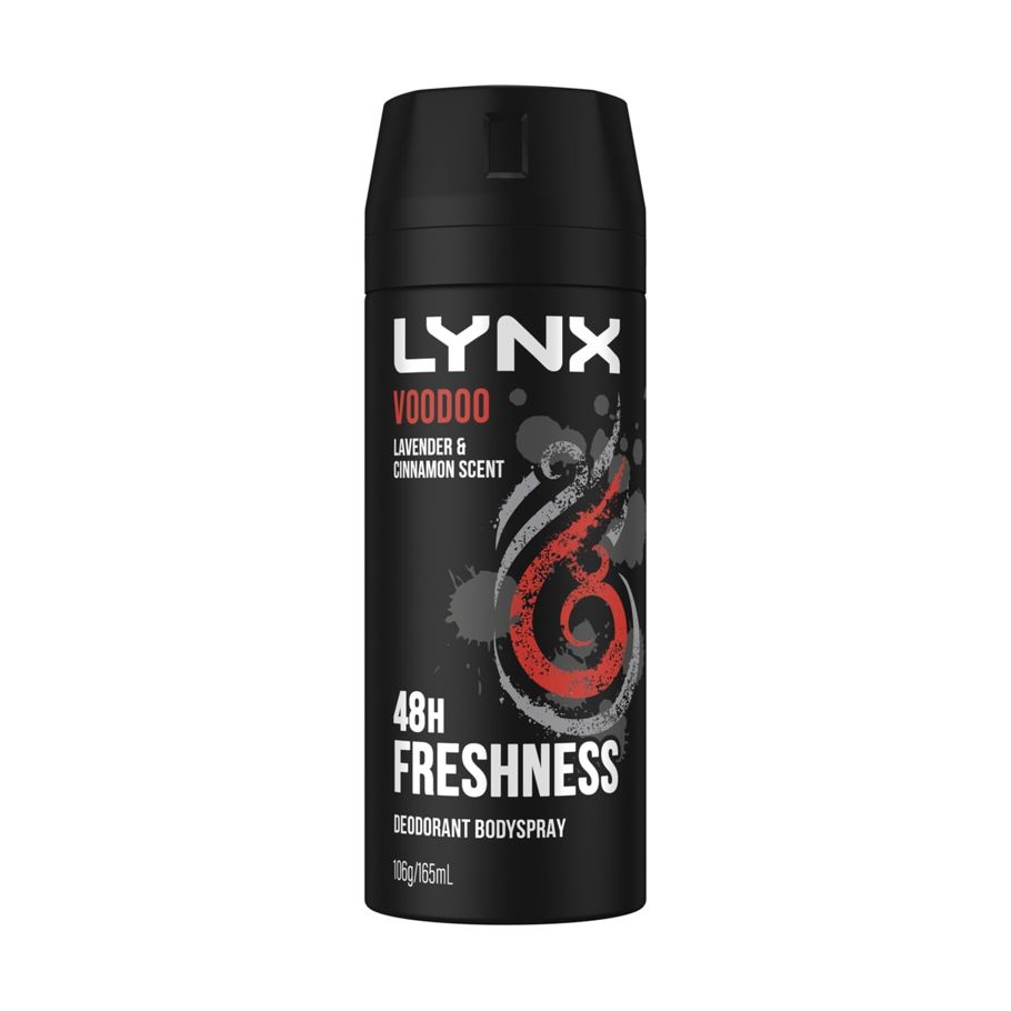 LYNX Voodoo Lavender and Cinnamon Scent Deodorant Bodyspray