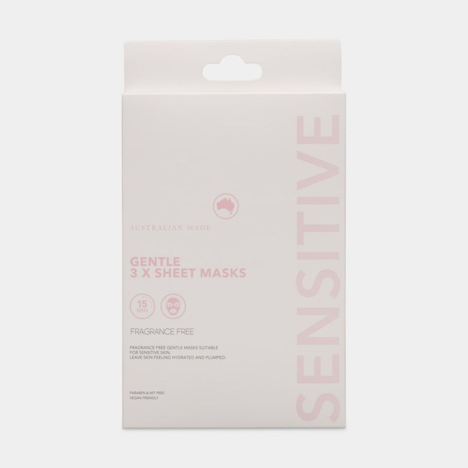 3 Pack Sensitive Gentle Sheet Masks