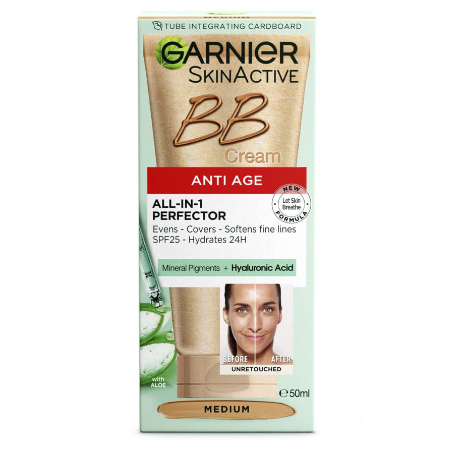Garnier SkinActive Perfecting Care All-In-One BB Cream Anti Age - Medium