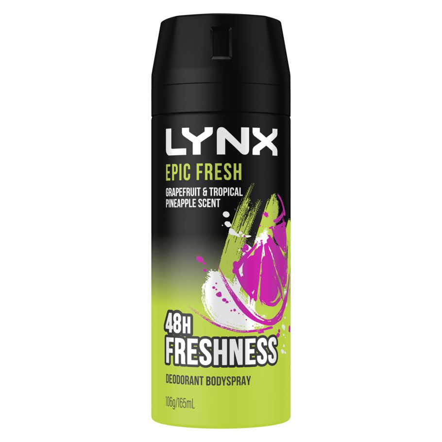 LYNX Epic Fresh Body Grapefruit and Tropical Pineapple Scent Deodorant Bodyspray