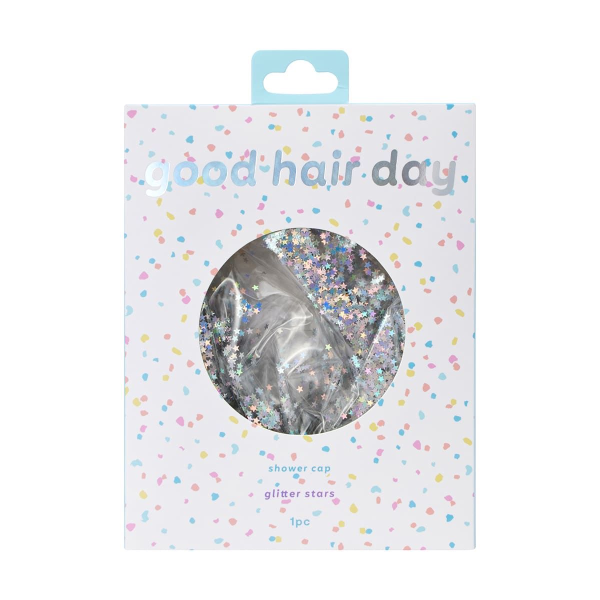 Good Hair Day Shower Cap - Glitter Stars