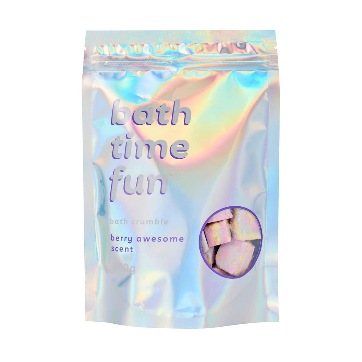 Bath Time Fun Bath Crumble 200g - Berry Awesome Scent