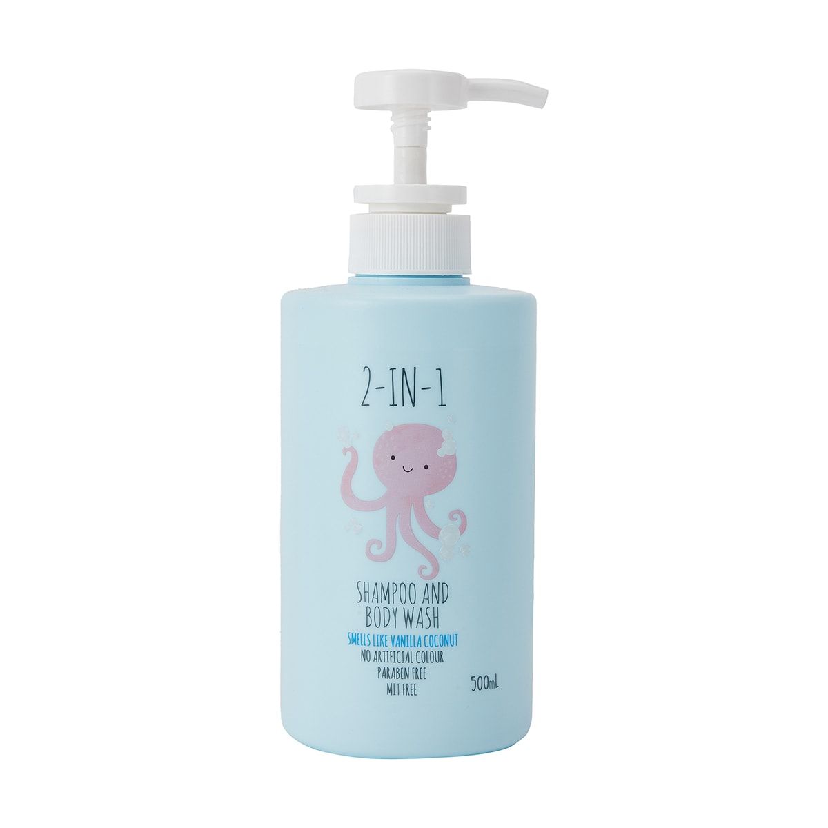 2-in-1 Shampoo and Body Wash 500ml - Vanilla Coconut