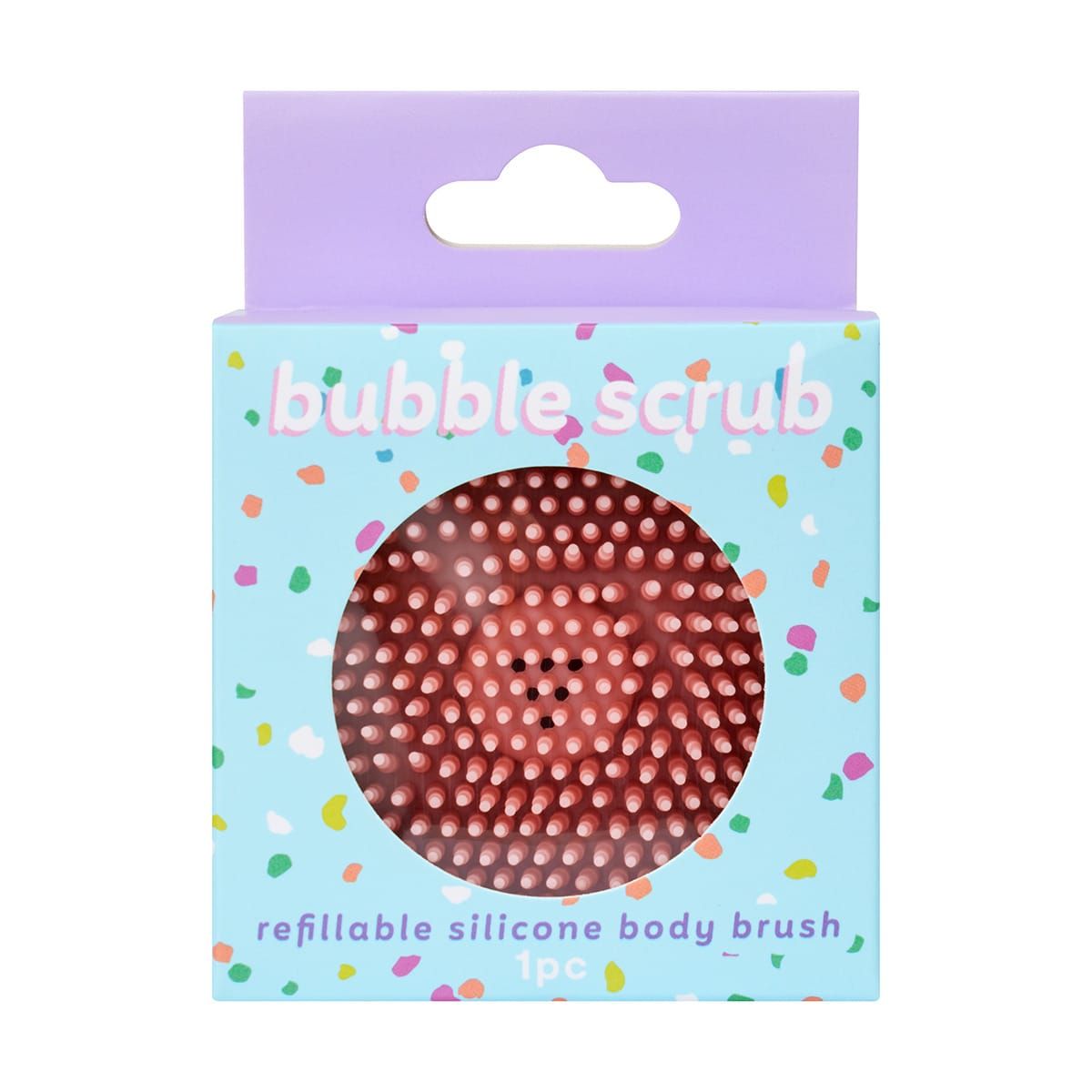 Bubble Scrub Refillable Silicone Body Brush - Pink