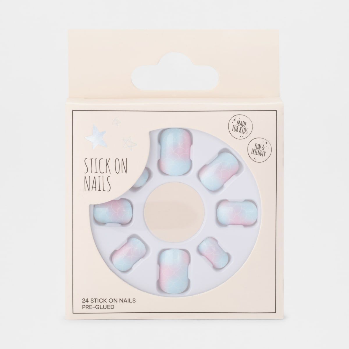 OXX Studio 24 Pack Stick On Nails - Mermaid