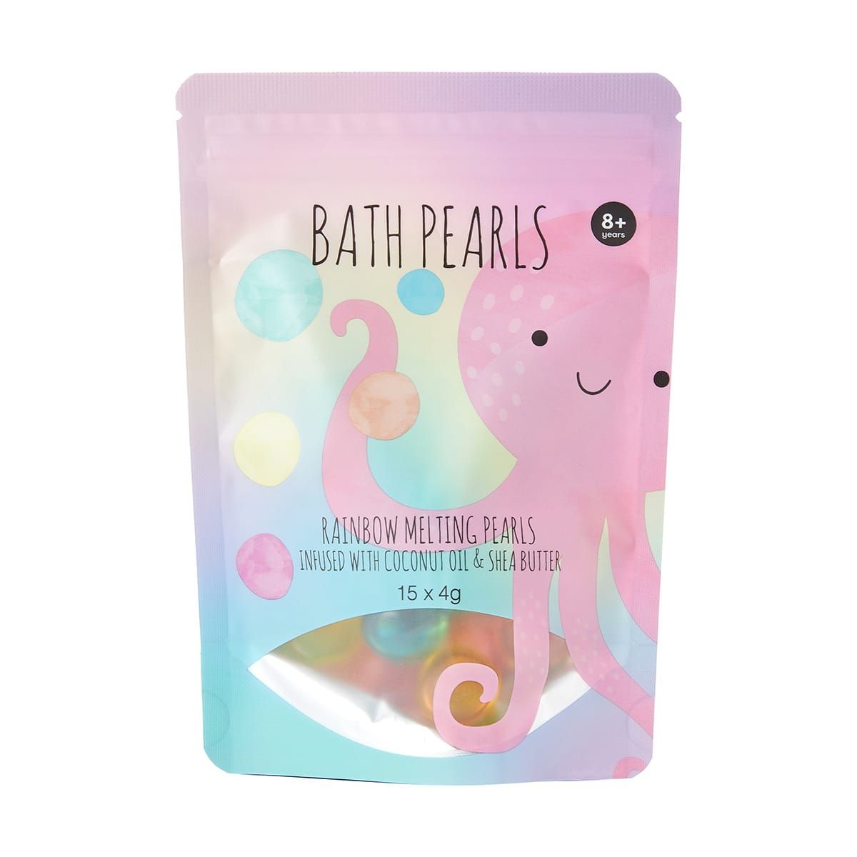 Rainbow Melting Bath Pearls 60g - Coconut Oil and Shea Butter