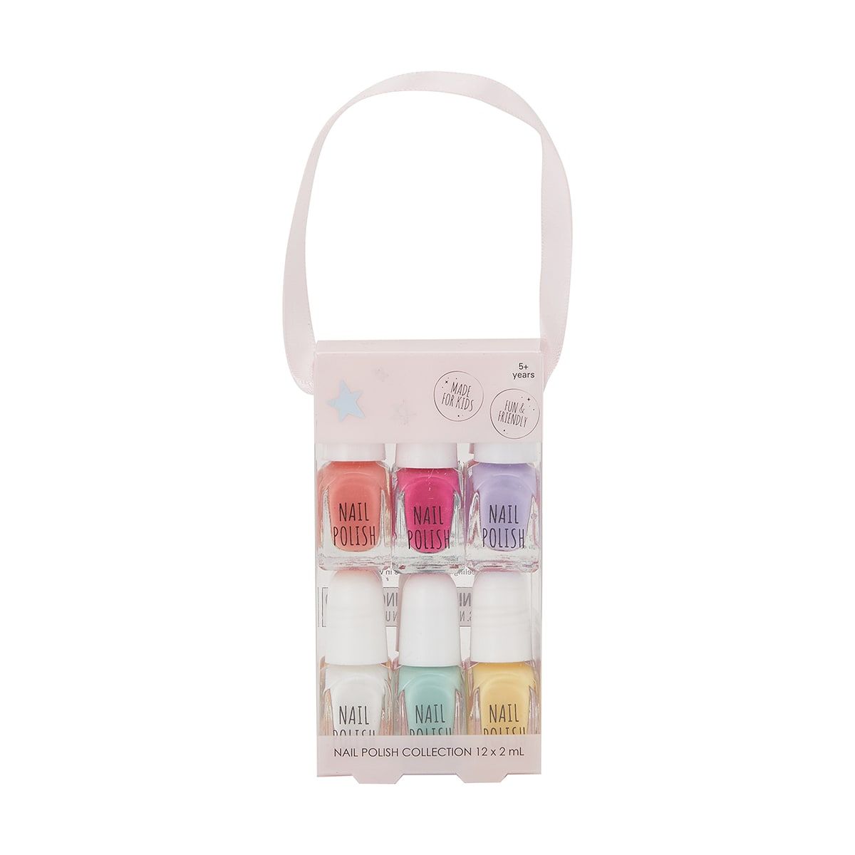 12 Pack OXX Kids Nail Polish Collection - Pink