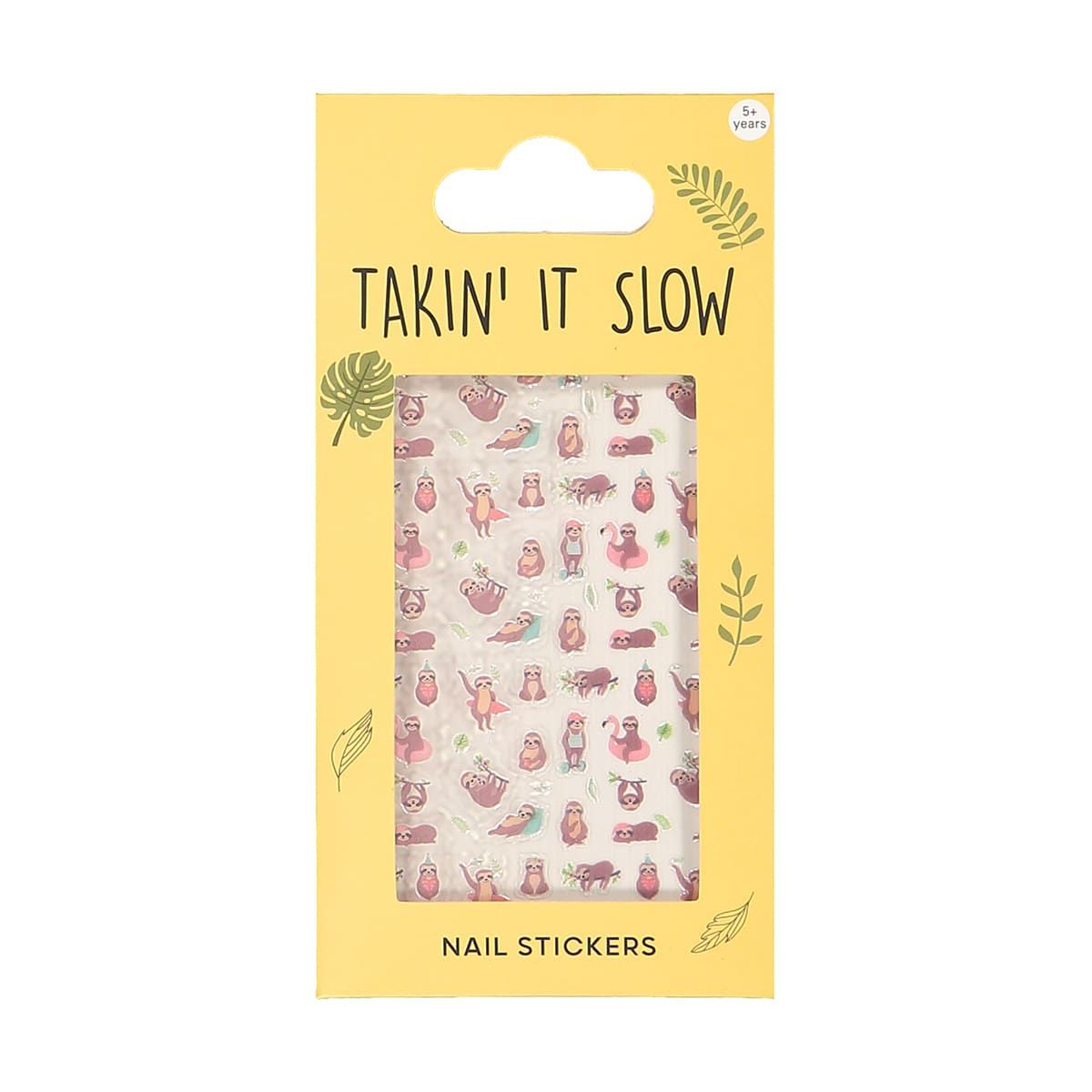 Takin' It Slow Nail Stickers - Sloth