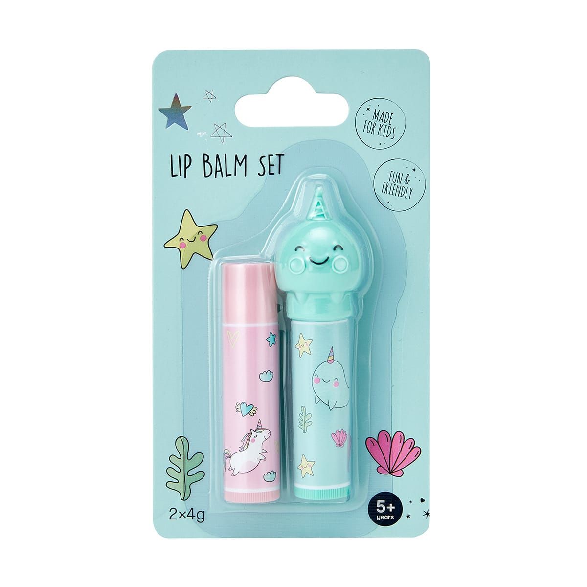 Lip Balm Duo Set - Kiwi and Strawberry