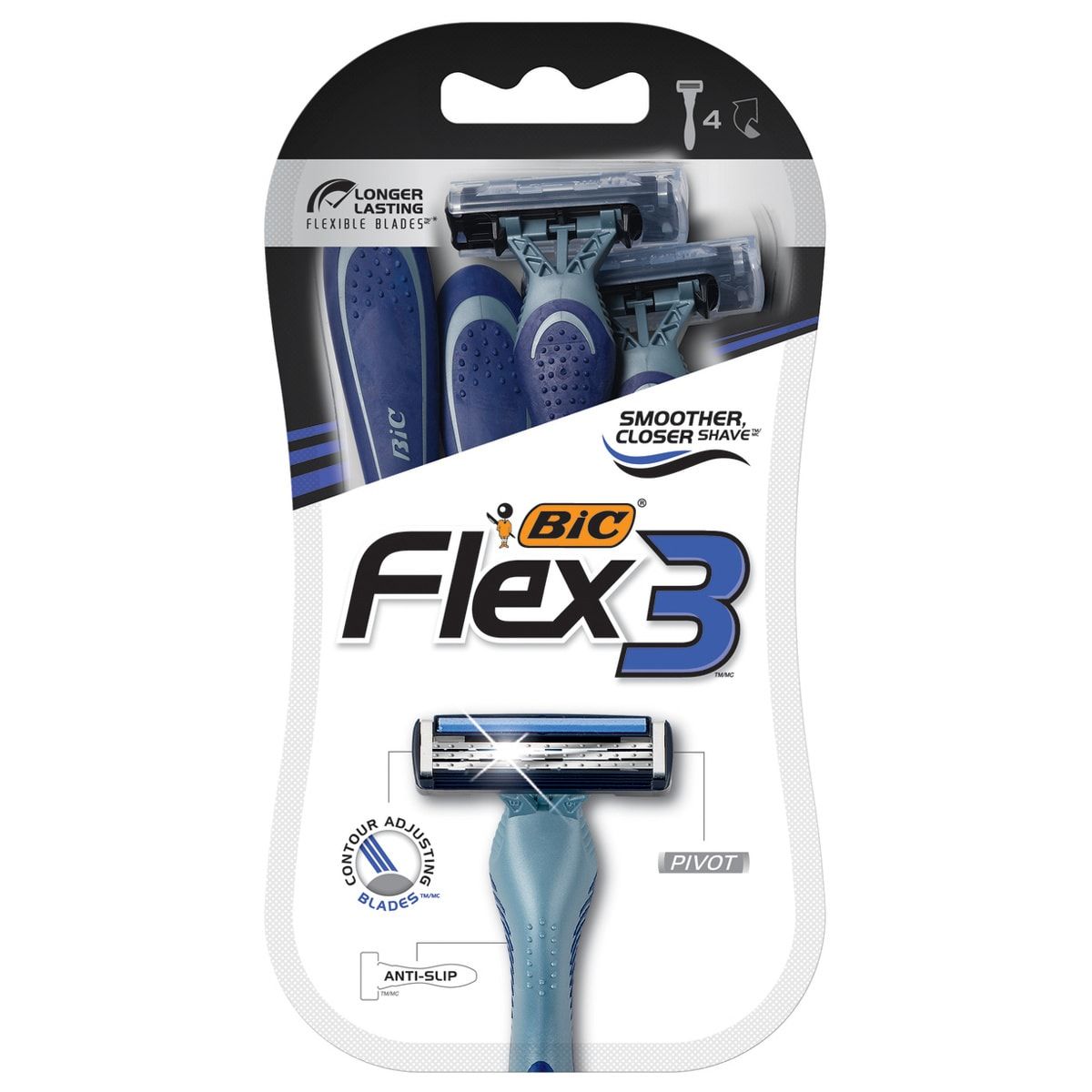 Bic 4 Pack Flex 3 Razors