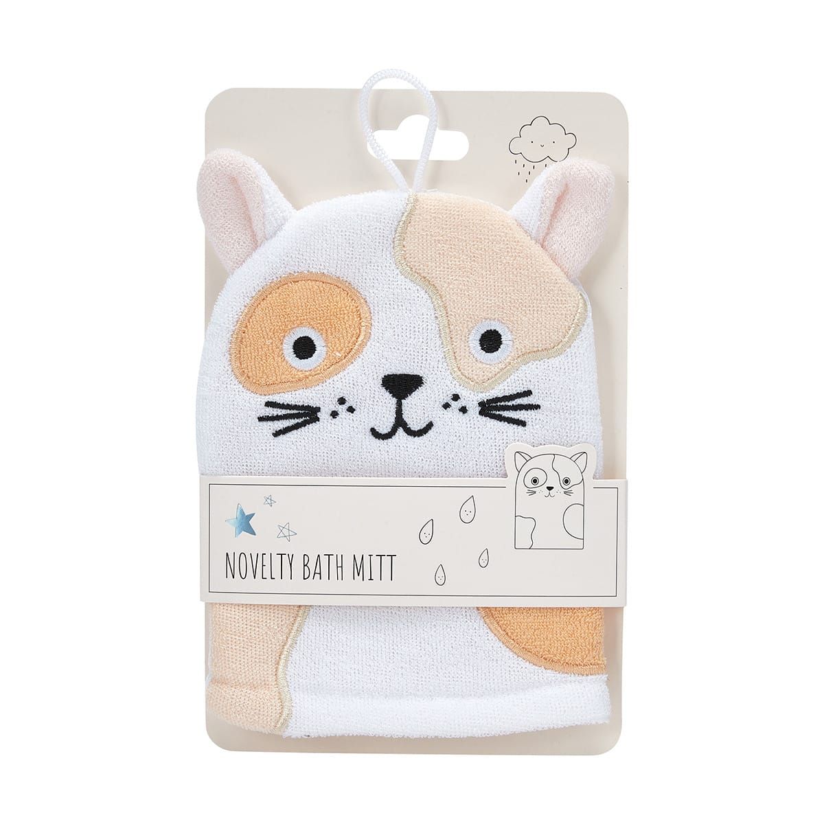 Novelty Bath Mitt - Kitty