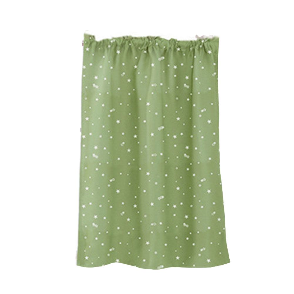 Stars Print Solid Color Kitchen Short Curtain Window Valance Drape Home Decor